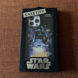 Casetify Star Wars: Empire Strikes Back iPhone 13 Pro case. Black